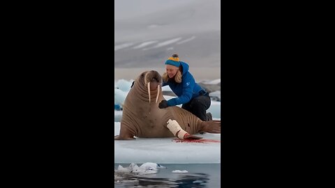 A bear cub pleads with a sailor to save his mother, a bond of love and hope unfolds. #animals