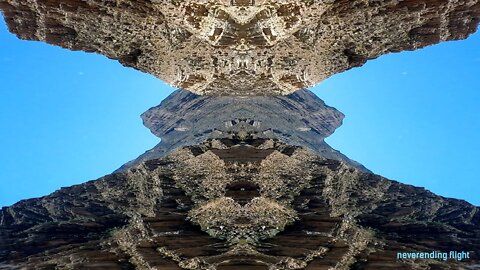 The Mirror 2: Futuristic 3D-fractal-like creation made from a car dashboard video & simple effect.
