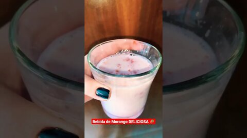 BEBIDA DE MORANGO DELICIOSA 🍓😋 | Receitas #Shorts