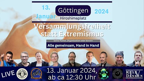 🔴💥LIVE aus Göttingen - Versammlungsfreiheit statt Extremismus #GÖ1301💥