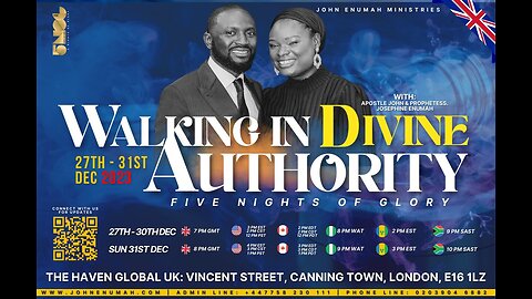 Night #4 Of Walking in Divine Authority Conference #crossover | 30/12/23 | Apostle John Enumah