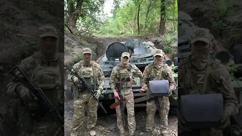 Russian soldiers received copters