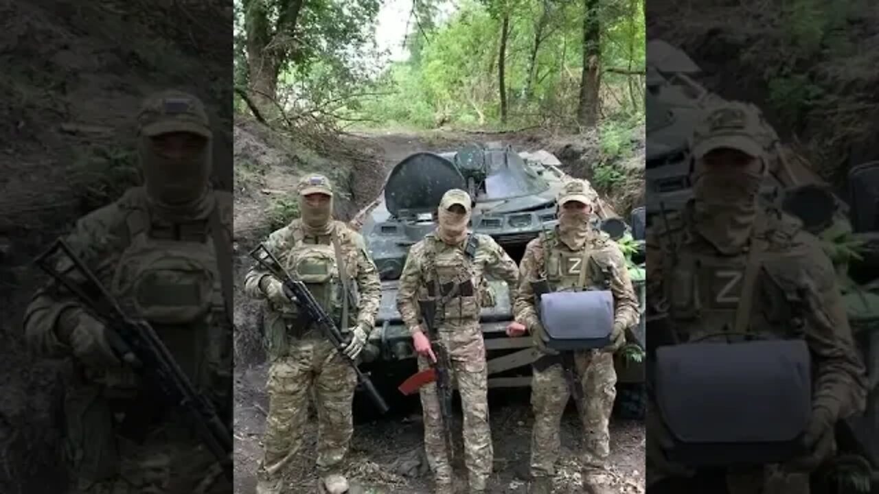 Russian soldiers received copters