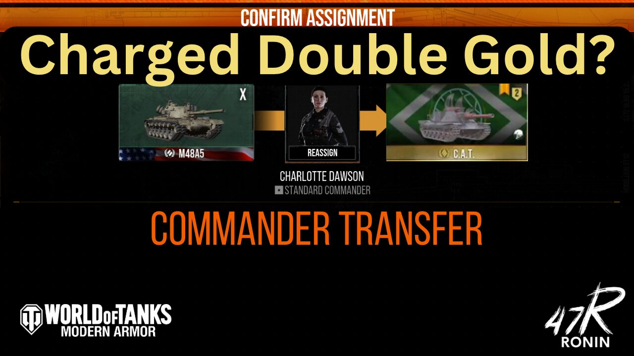 Charged Double Gold? | Commander Transfer | World of Tanks: Console
