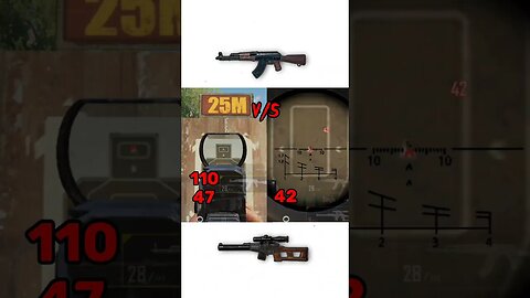 AKM vs VSS damage 😱 #pubg #pubgtipsandtricks