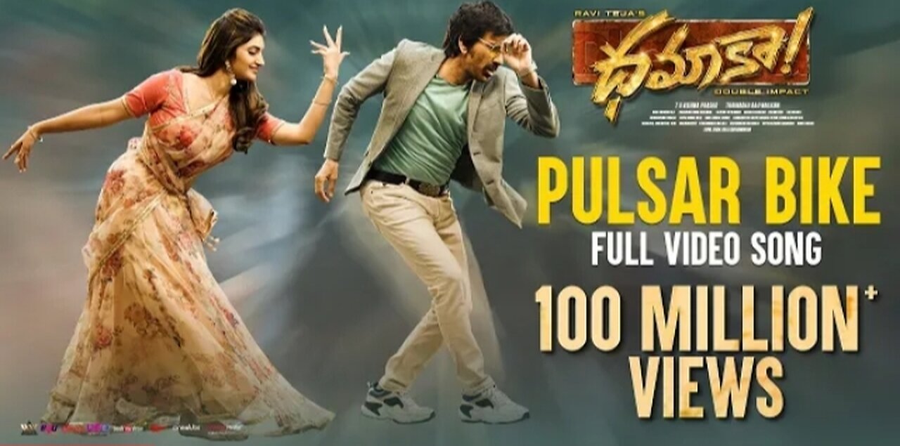 Pulsar Bike Full Video Song | Dhamaka | Ravi Teja | Sreeleela | Thrinadha Rao | Bheems Ceciroleo