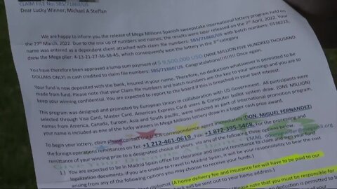Silver Creek man receives letter from scammer stating he won $9.5M through Mega Millions