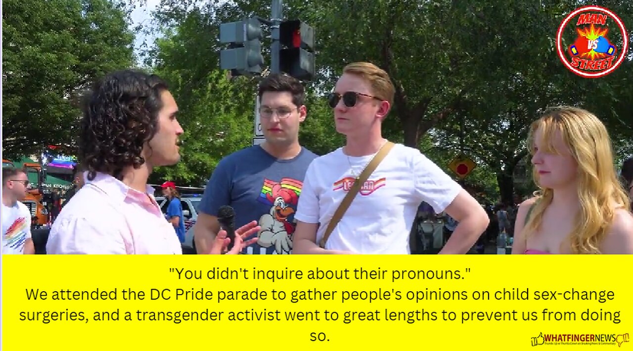 We attended the DC Pride parade to gather people's opinions on child sex-change surgeries