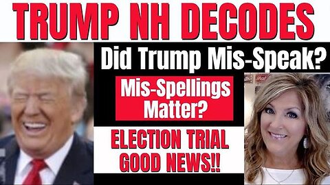 TRUMP NEW HAMPSHIRE RALLY MIS-SPEAK & MIS-SPELLING?