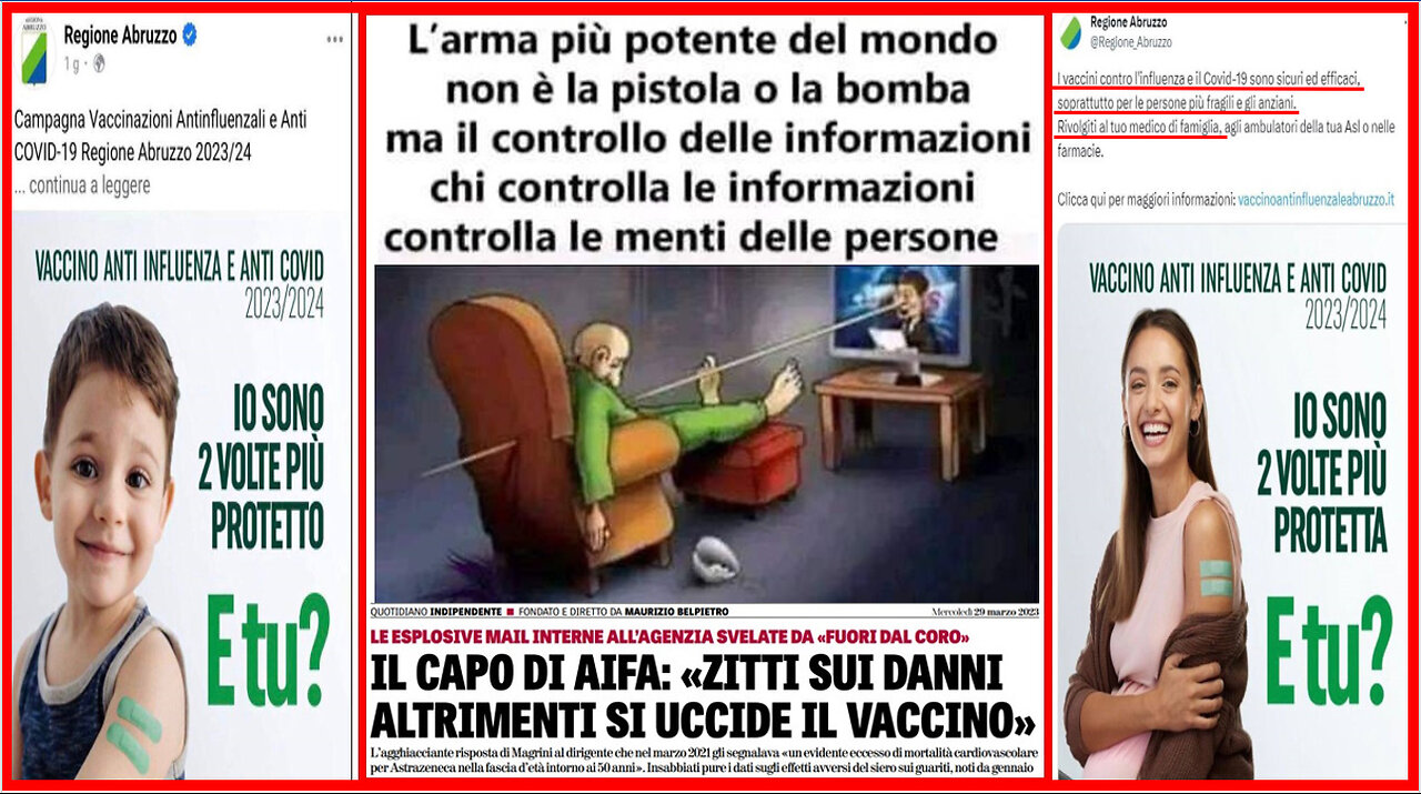 🙉🙈🙊... LE SCANDALOSE AMMISSIONI DELL' EMA... 💉💀⚰️
