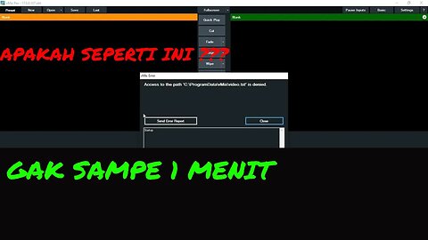 Cara Mengatasi Vmix Error Access To The Path Is Denied