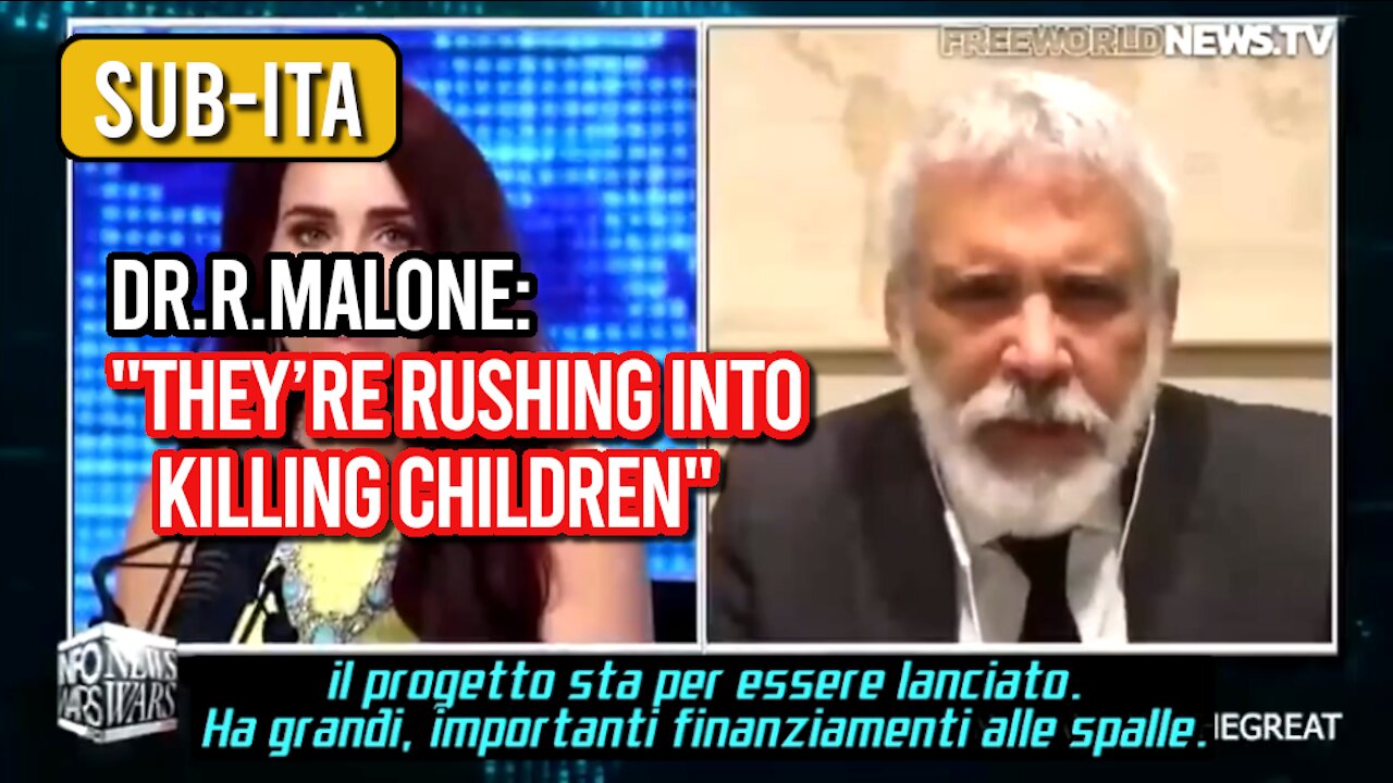 Dr. Robert Malone: They’re Rushing Into Killing Children [SUB-ITA]