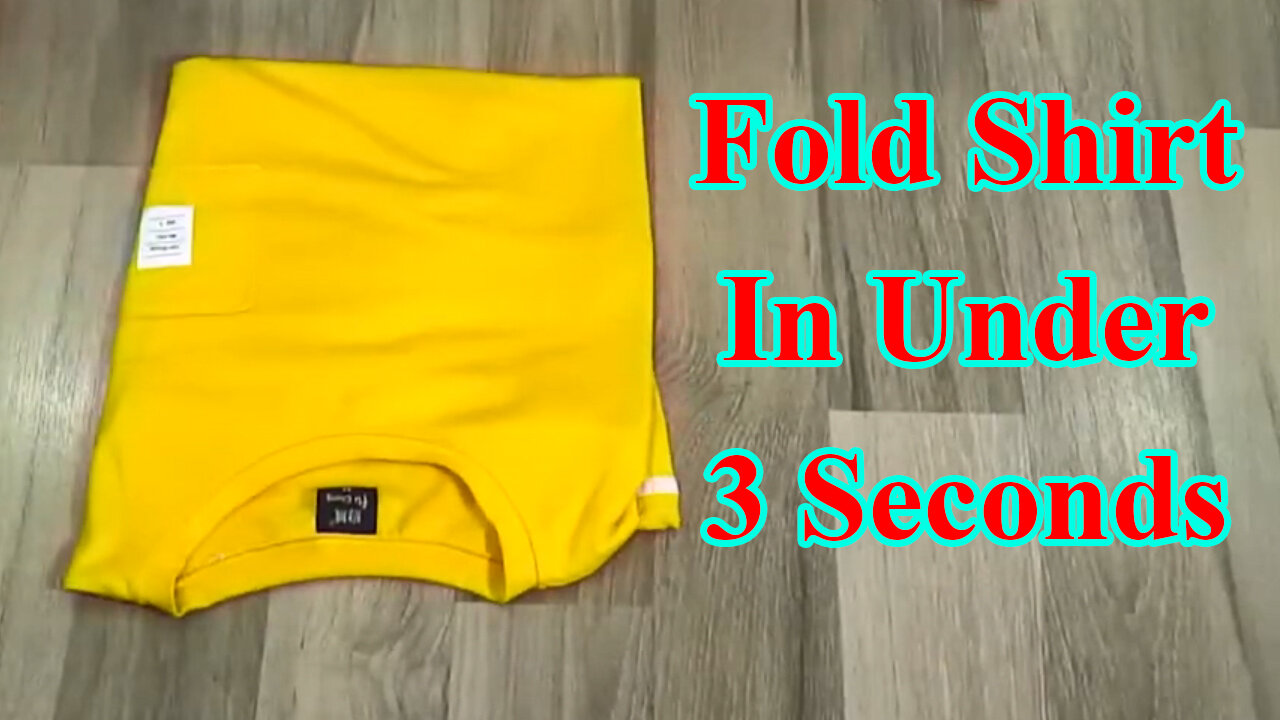 Fold Shirt In Under 3 Seconds!!!