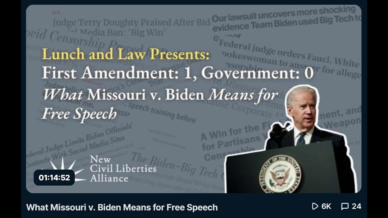 Captioned - What Missouri v. Biden Means for Free Speech