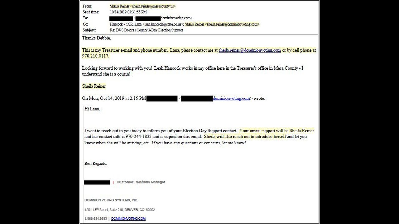 BREAKING: Dominion Had Employees In Colorado Counties Handling Elections, Bypassed Clerk Tina Peters
