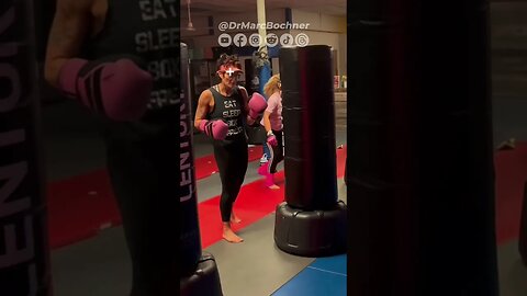 Hit With The Beat! #fitnesskickboxing #fitnessjourney #bochnerstudio