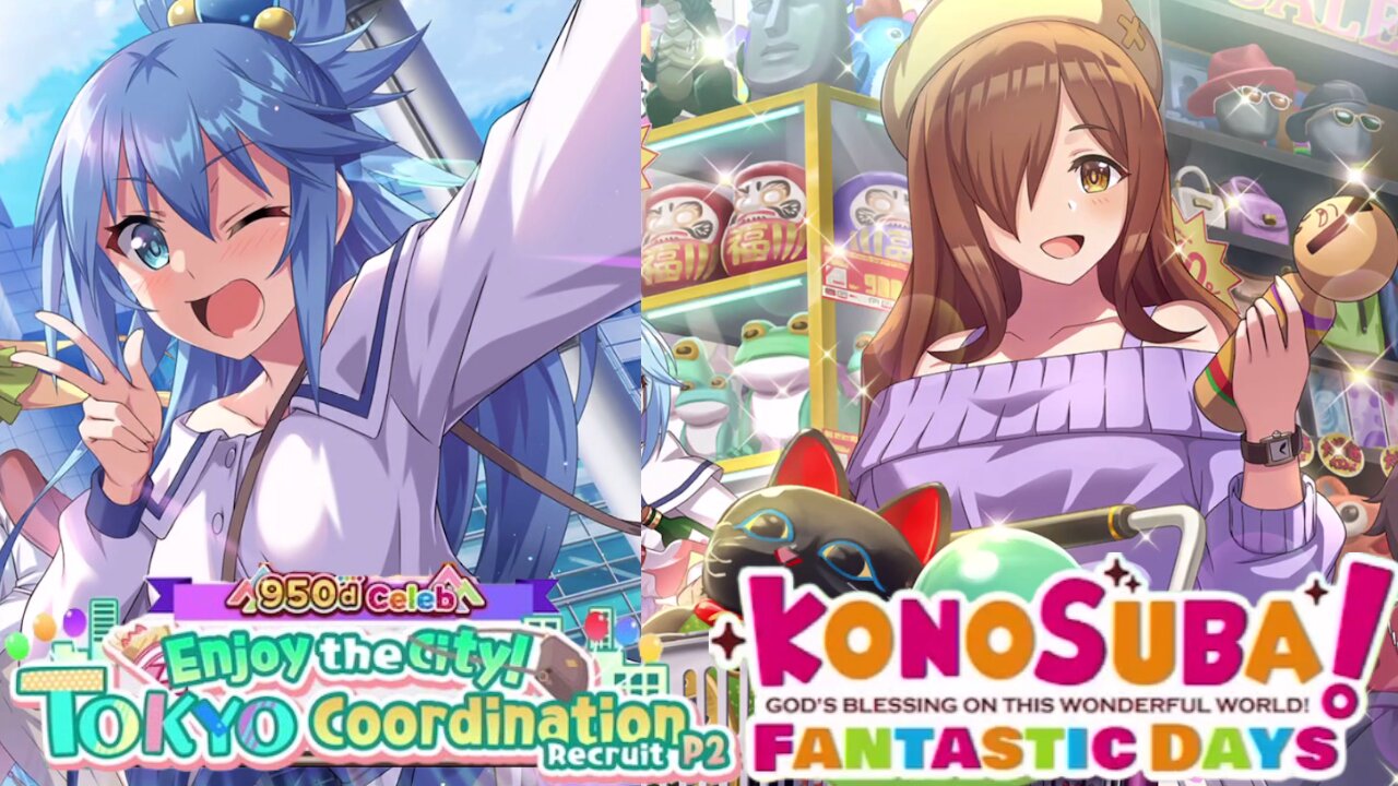 KonoSuba: Fantastic Days (Global) - Enjoy the City! Tokyo Coordination Recruit P2 Banner Summons
