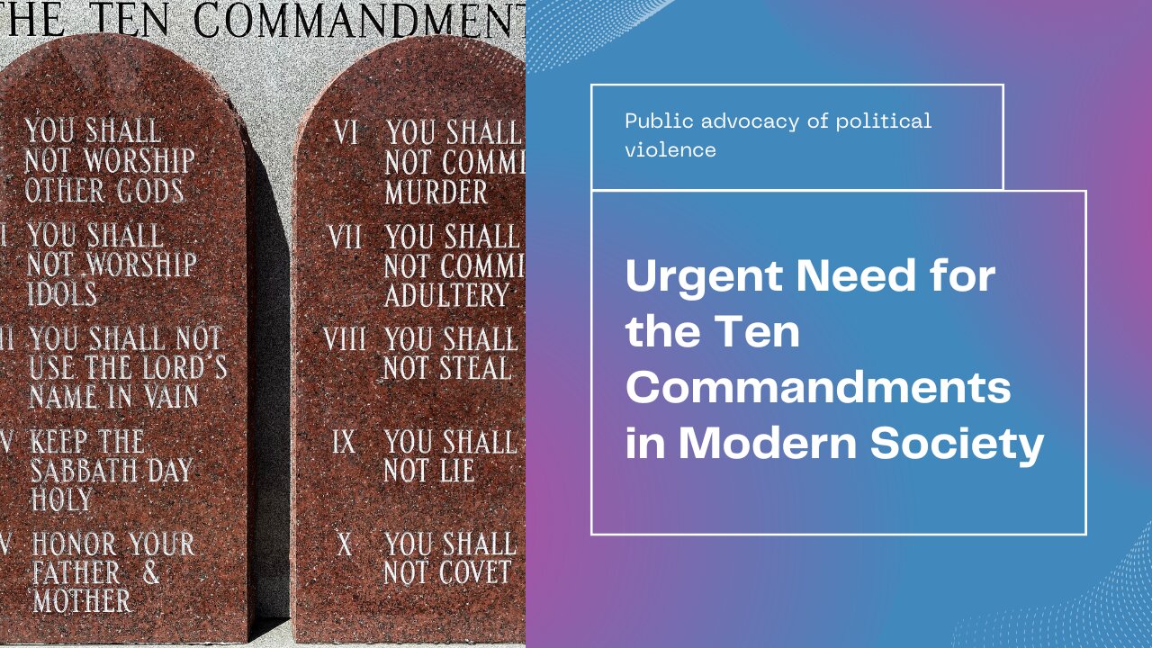 Ten Commandments needed more than ever