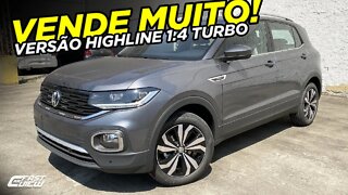 VOLKSWAGEN T-CROSS HIGHLINE 1.4 TSI 2021! MOSTREI TUDO DA VERSÃO + VENDIDA DO SUV! Fastcarview