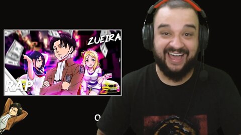 (REACT) ESSE É O MELHOR RAP DO LEVI | RapZueira: 33 | @Byakuran