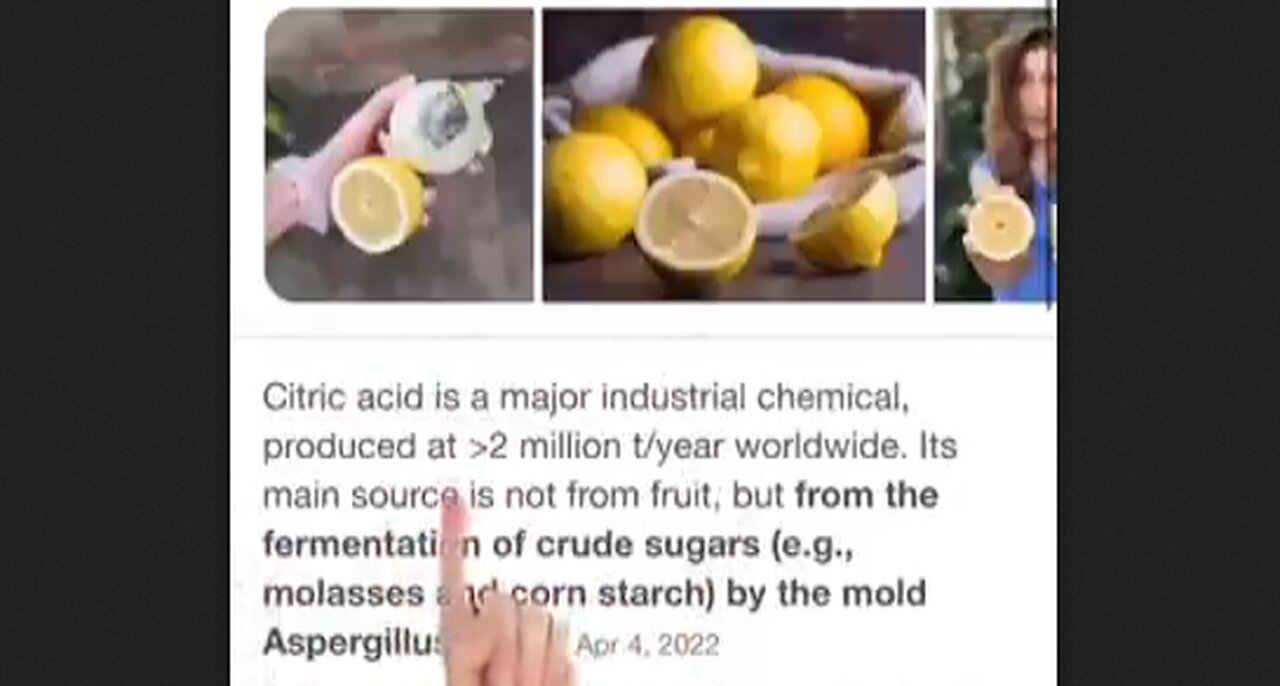 This Is Where They Get Citric Acid Now