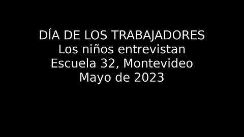 Los niños de la Escuela 32 entrevistan a trabajadores