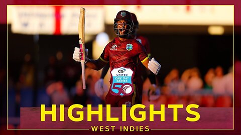 Highlights | West Indies v England | Hope Hits Spectacular Game-Winning Hundred! | 1st CG United OD