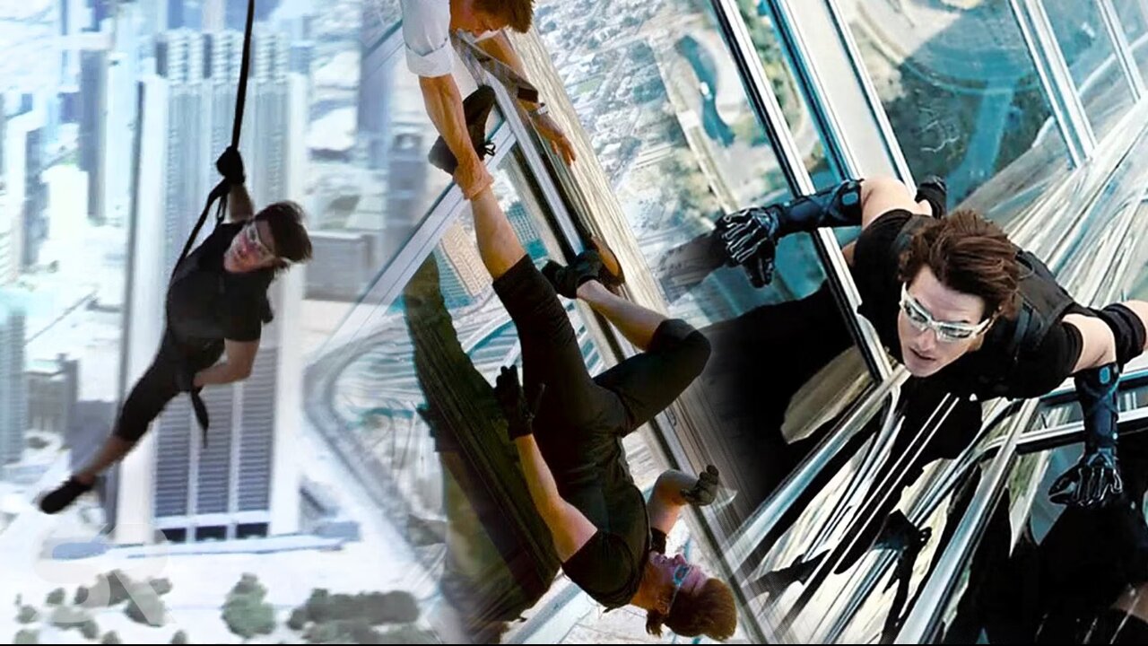 Tom Cruise climbs the World's TALLEST building | Mission: Impossible 4 | CLIP