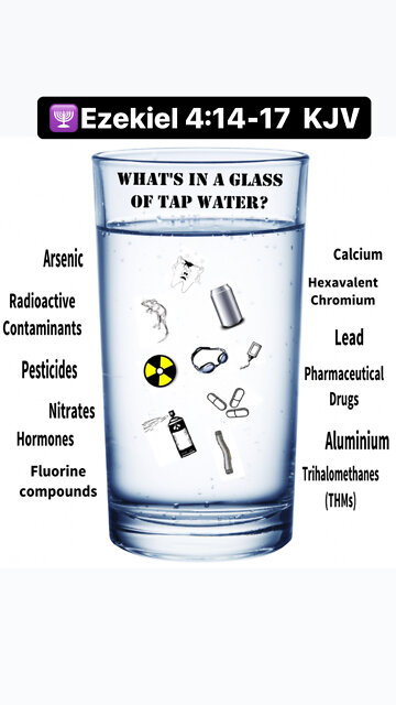 WHAT GOES INSIDE YOUR BODY WHEN YOU DRINK TAP WATER🕎Ezekiel 4;10-16 “defiled among the gentiles”