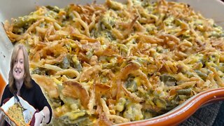 Holiday GREEN BEAN CASSEROLE without Canned CREAM OF SOUP | Thanksgiving Side Dish