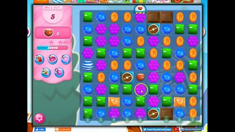 Candy Crush Level 517 Talkthrough, 22 Moves 0 Boosters