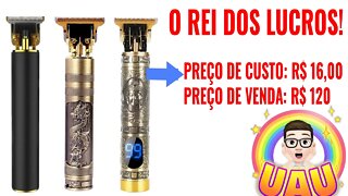 Unboxing Máquina de Cortar Cabelo Barbeador Vintage T9 de 16 reais