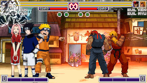 MUGEN - YOUKAI's Chars - NARUTO KUN & SASUKE KUN vs. CVS Evil Ryu & CVS Evil Ken - Download