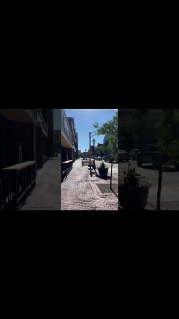 Walking through downtown Moncton