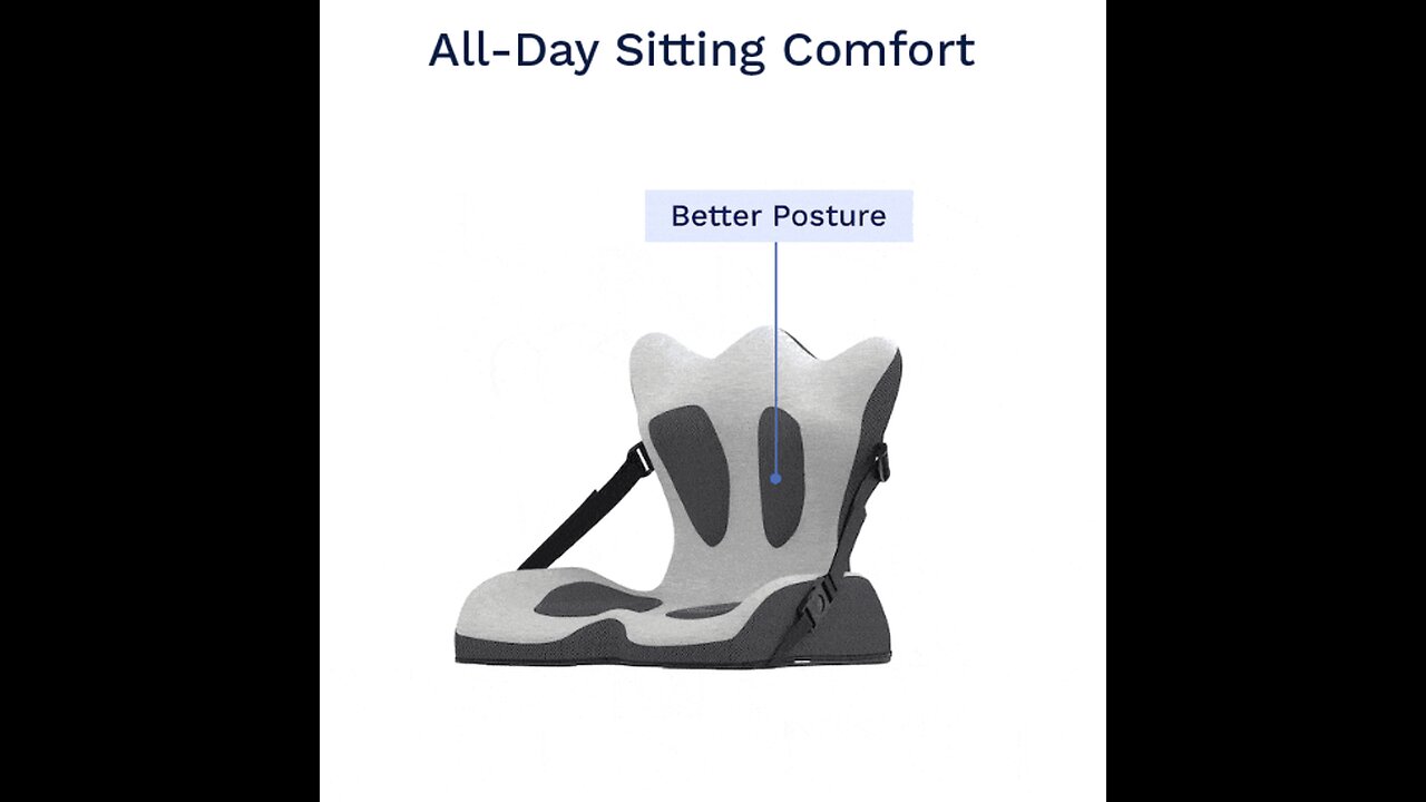 Doctor-Developed Seat Cushion for Better Posture 💻 ✈️ 🚘 #seatcushion #seatcushion #LiftedLumbar