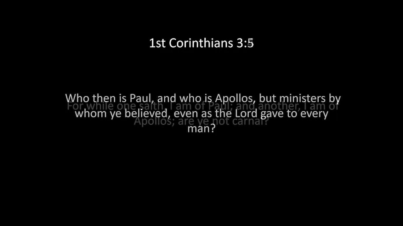 1st Corinthians Chapter 3