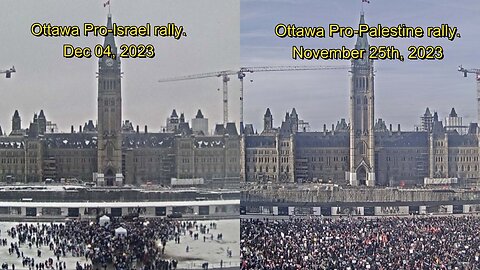 Pro-Israel rally vs. Pro-Palestine rally | Ottawa, Canada