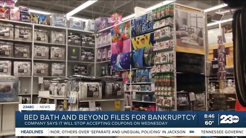 Bed Bath and Beyond files for bankruptcy