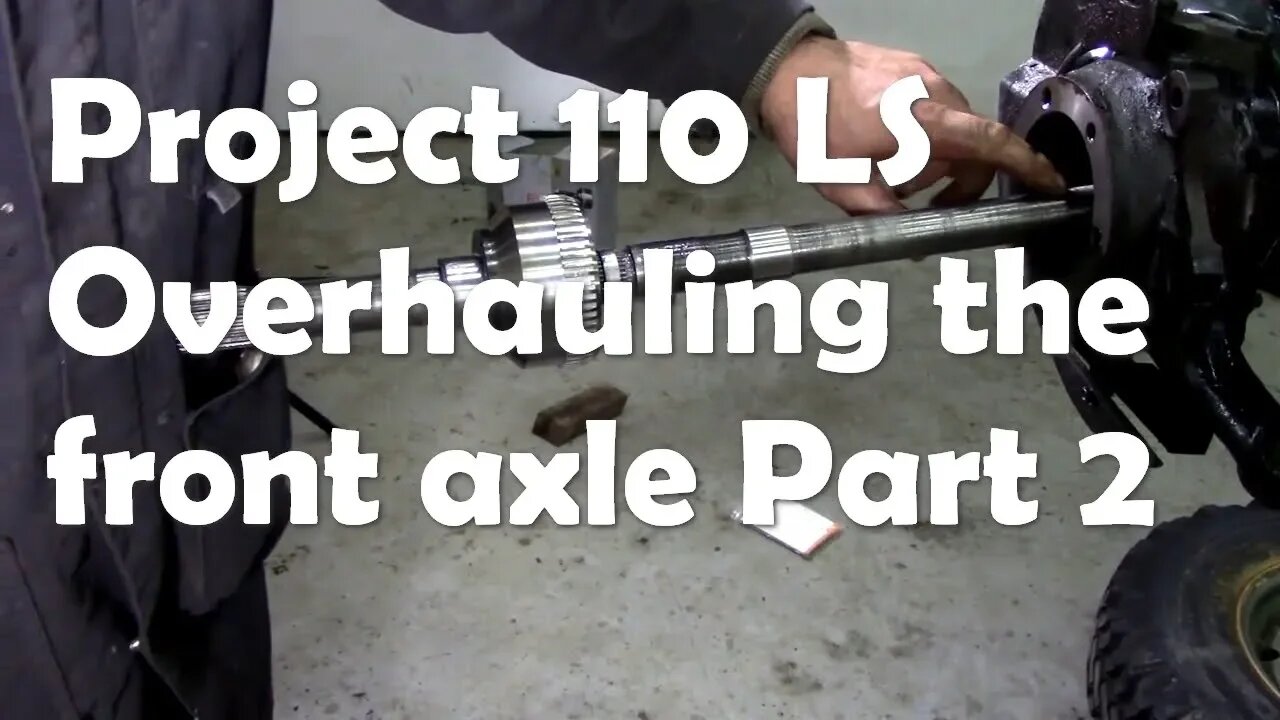LS 110 project front swivle and brake upgrade Part 2