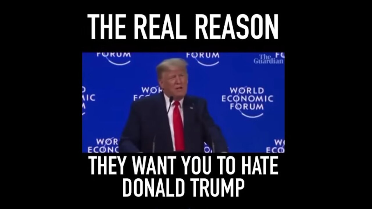 Real Reason Globalist Elites Want YOU to Hate Donald Trump [mirrored]