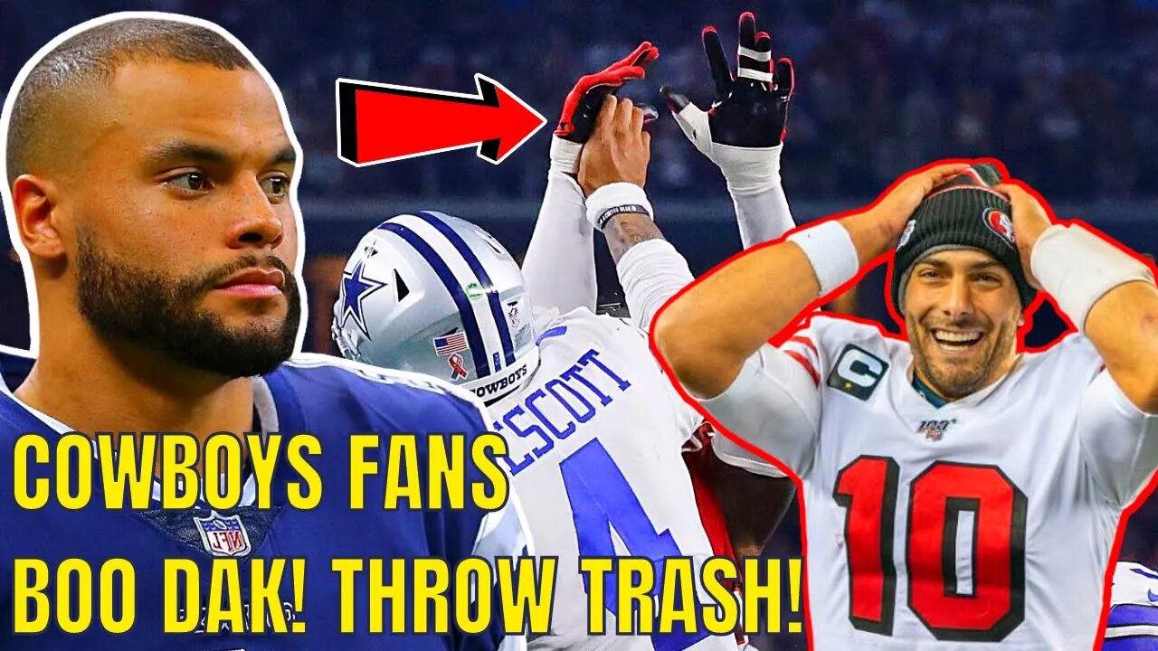 Cowboys Fans BOO & Throw TRASH at Dak Prescott! OUT HAND SURGERY! Jimmy Garoppolo TRENDS!