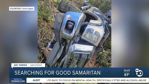 Santee man searching for Good Samaritan following accident on Hwy 67
