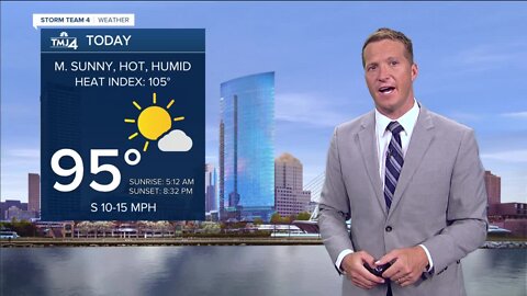 Hottest day of the year: Heat index of 105