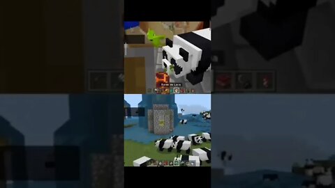 Minecraft Reserva natural de Pandás 🐼 #shorts #minecraft