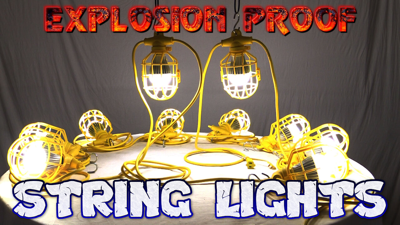 Industrial String Lights - Explosion Proof Temporary Lighting for Combustible Areas