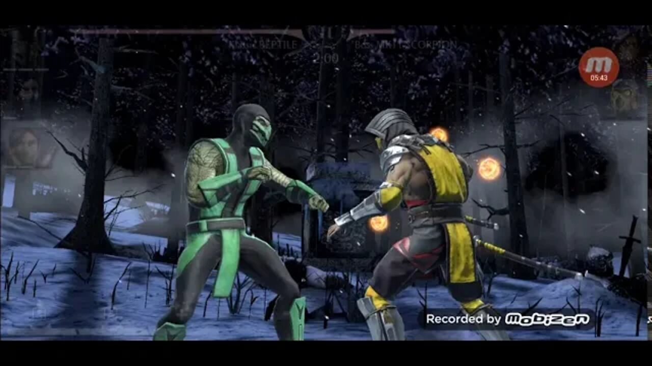 Shirai Ryu boss fight normal tower floor 200 FINAL / MKXI mobile