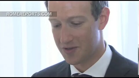 Jesuit Pope Francis meets with CEO of Facebook Mark Zuckerberg in Rome(August 26th 2016)RomeReports