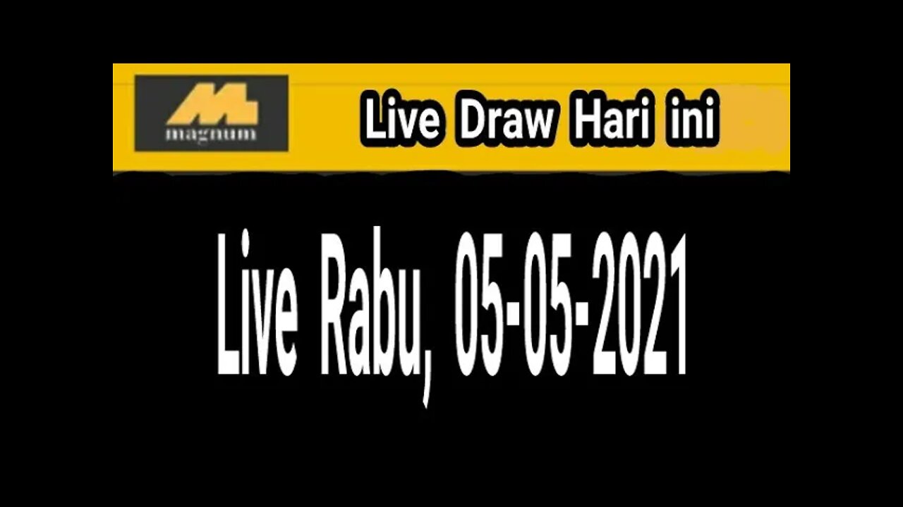 Live Draw magnum 4d hari ini