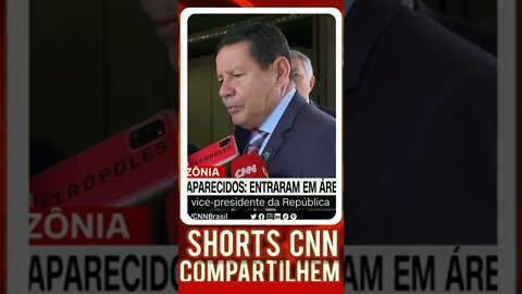 Hamilton Mourão falou sobre o desaparecimento de Bruno Araújo Pereira e o inglês Dom Phillips