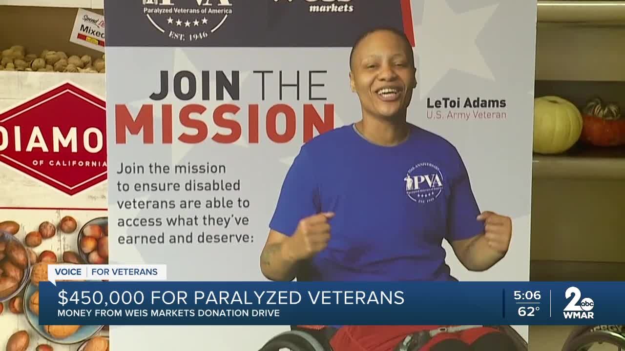 $450,000 for paralyzed veterans